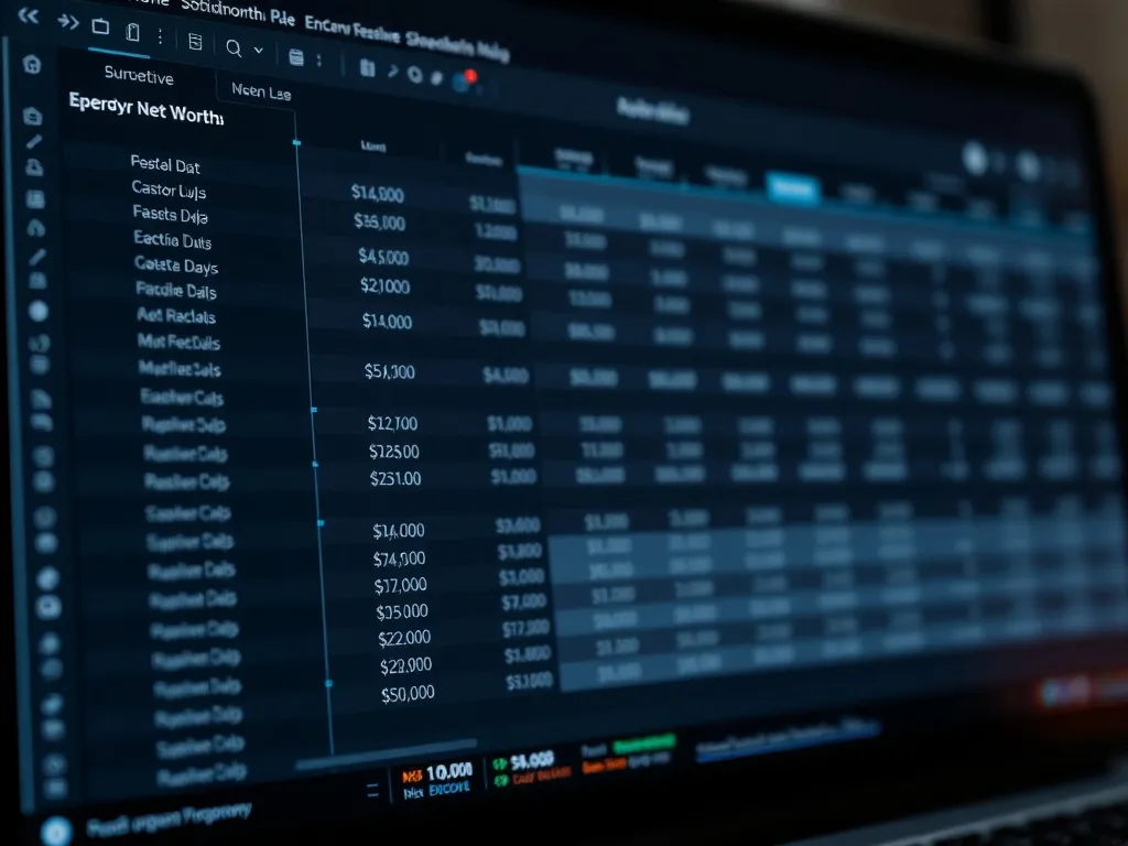 A high-contrast close-up of a professional financial spreads