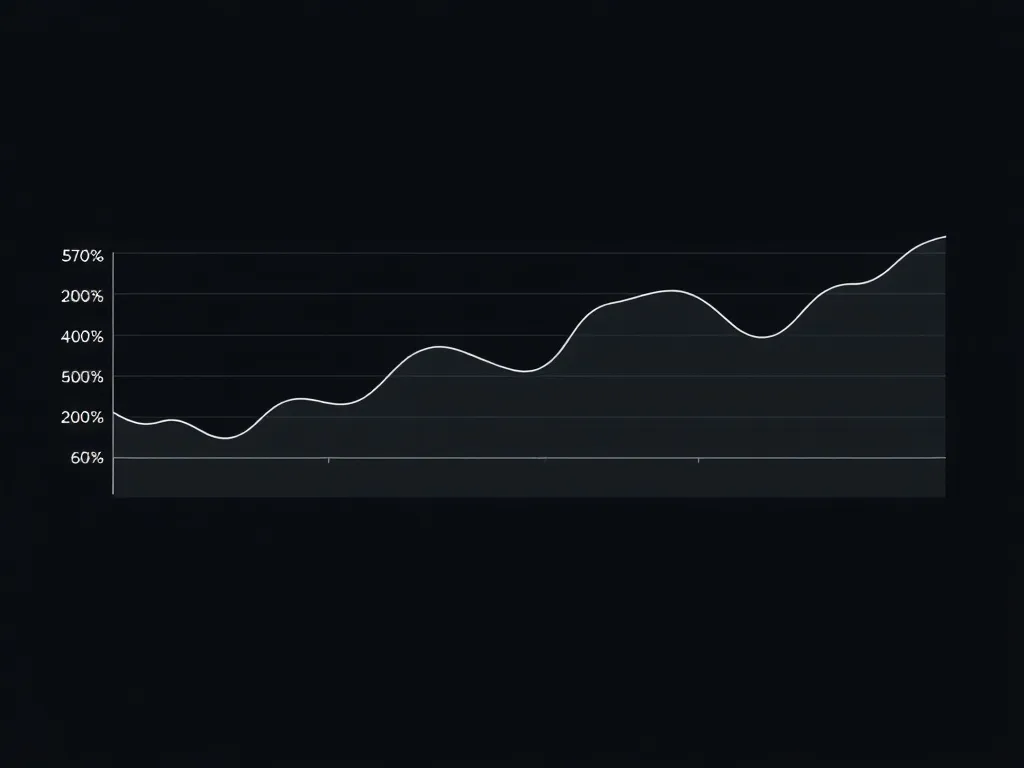 A clean, professional financial line chart showing portfolio